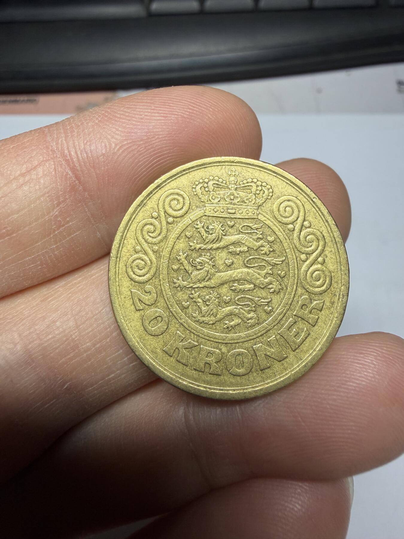 2025年集古藏今外币拍卖第二期-第5场—（总第305拍），可以寄存60天，满160元包邮。 1990年丹麦20克朗