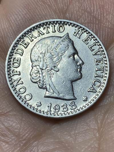 2026年第二十场(总第一百八十九场）外国好品散币场(免佣金) - 稀少早期年份–瑞士🇨🇭1938年20拉彭(第二版关门年，B标伯尔尼造)