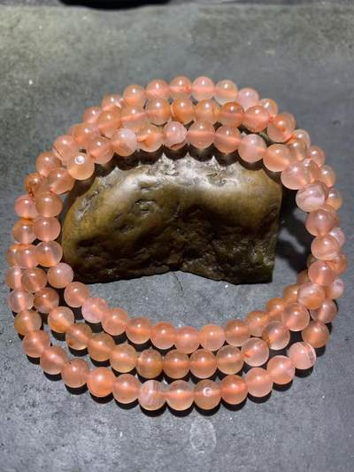 精美川料南红高冰樱桃红冰漂108一条！ - 精美川料南红高冰樱桃红冰漂108一条！