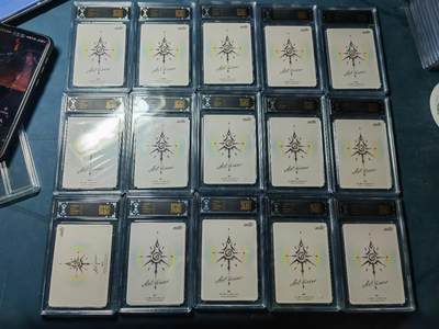 阳大大卡牌拍卖第103期（持续收拍品，周五晚上九点截拍，进群福利早知道） 【10分炫彩套】焱卡文化 Art系列 毒瘤 第二弹 炫彩15张如图 包含10张10P