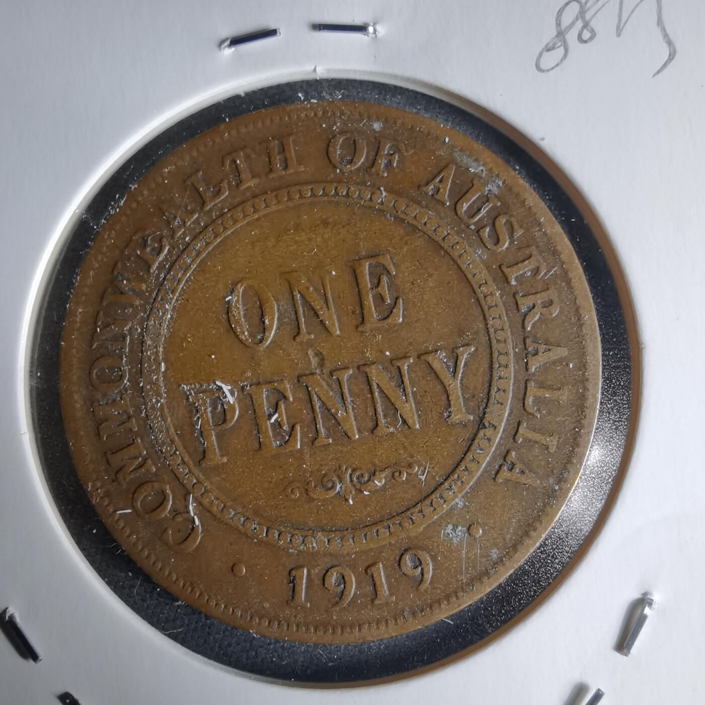 沼泽如烟--第988场 澳大利亚1919年1便士