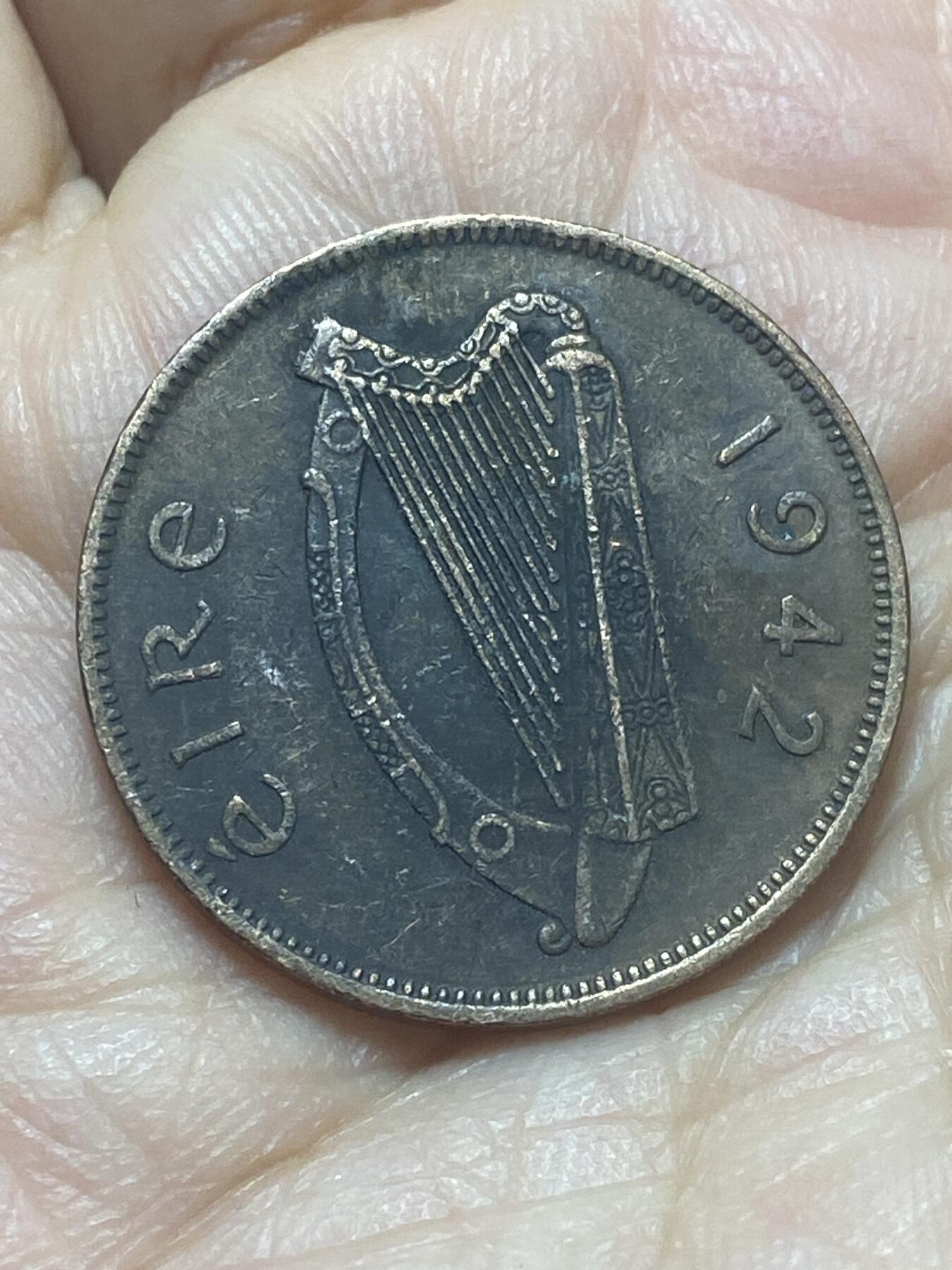 2026年第二十场(总第一百八十九场）外国好品散币场(免佣金) 爱尔兰🇮🇪1942年1/2便士(共和国时期第一套)