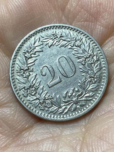 2026年第二十场(总第一百八十九场）外国好品散币场(免佣金) - 早期年份有伤–瑞士🇨🇭1925年20拉彭(第二版，B标伯尔尼造)