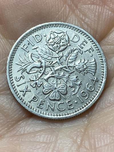 2026年第二十场(总第一百八十九场）外国好品散币场(免佣金) - 英国🇬🇧1964年6便士(伊丽莎白二世青年桂冠第二版)