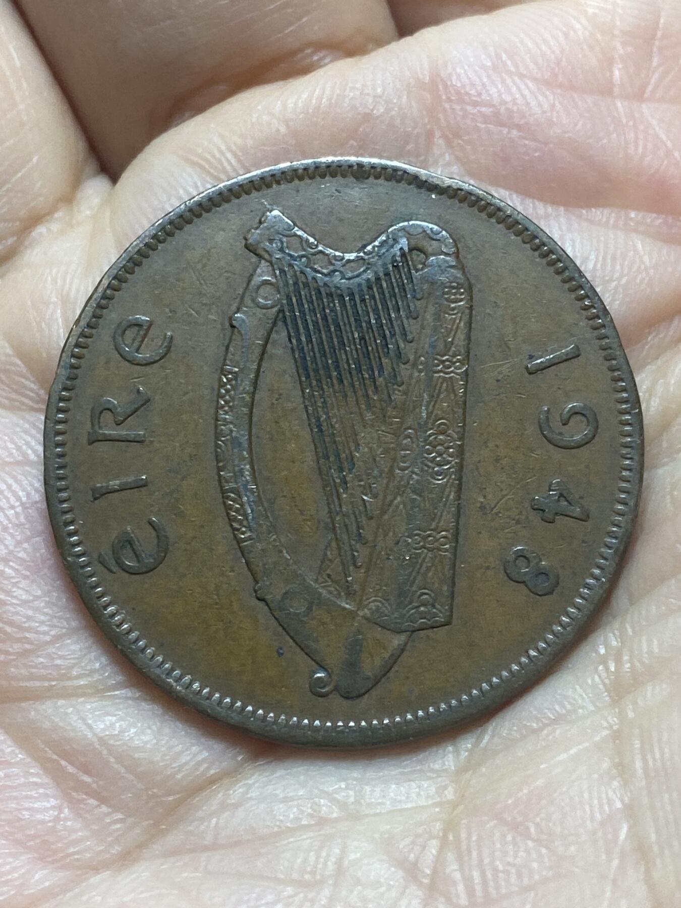 2026年第二十场(总第一百八十九场）外国好品散币场(免佣金) 爱尔兰🇮🇪1948年1便士(共和国时期第一套)