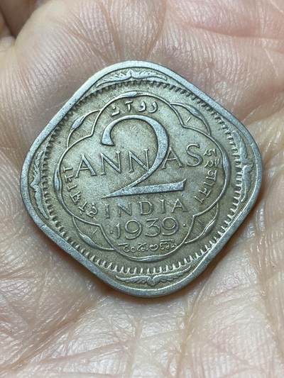 2026年第二十场(总第一百八十九场）外国好品散币场(免佣金) - 印度🇮🇳1939年2安娜(乔治六世第一版肖像，首发年)
