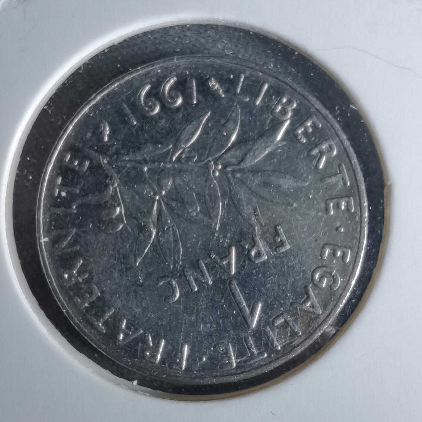 沼泽如烟--第989场 法国1991年1法郎