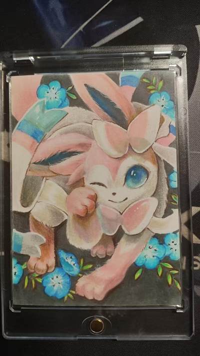 精品手绘--画师：烟杉--1/1--宝可梦：仙子伊布 - 精品手绘--画师：烟杉--1/1--宝可梦：仙子伊布