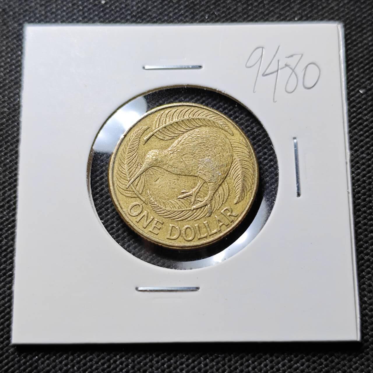 KK钱币收藏小铺  第394期  2月预留时间 周末发货  1990新西兰1元