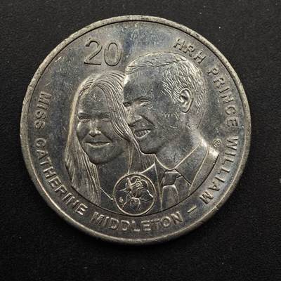 【淘币小摊】实时拍第八百六十七拍   小银币散币场    年前最后一周之前预留8号9号全部发出请更换最新收货地址不方便收货的请勿参拍或者顺丰到付 - 澳大利亚2011年威廉王子大婚20分纪念币