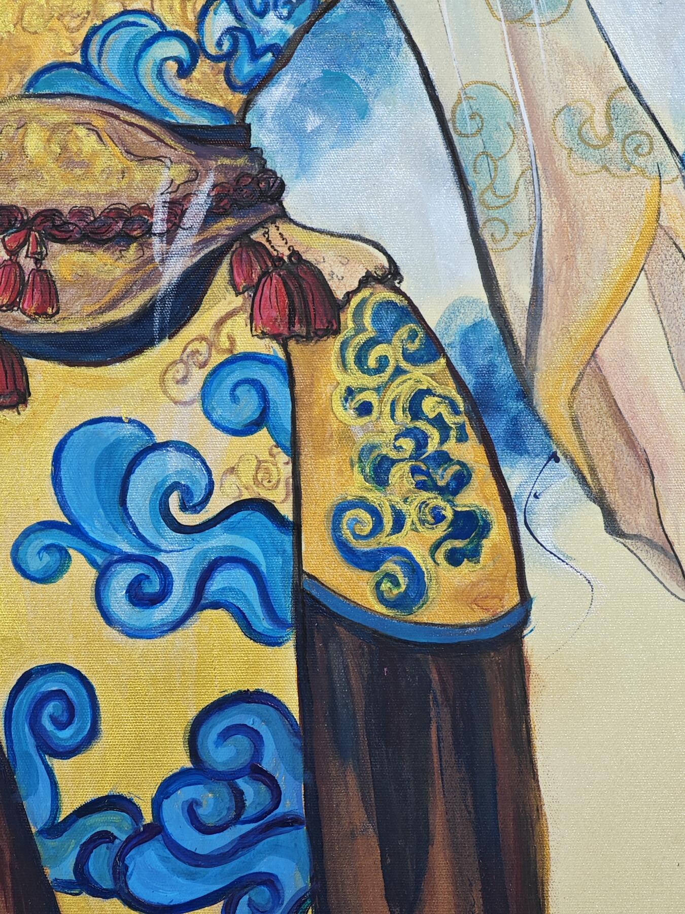 白泽拍卖卡牌手绘专场第32期（愿得长如此 年年物侯新） 2025 骋妍手绘画 尺寸：32cm*38cm  骋妍亲签