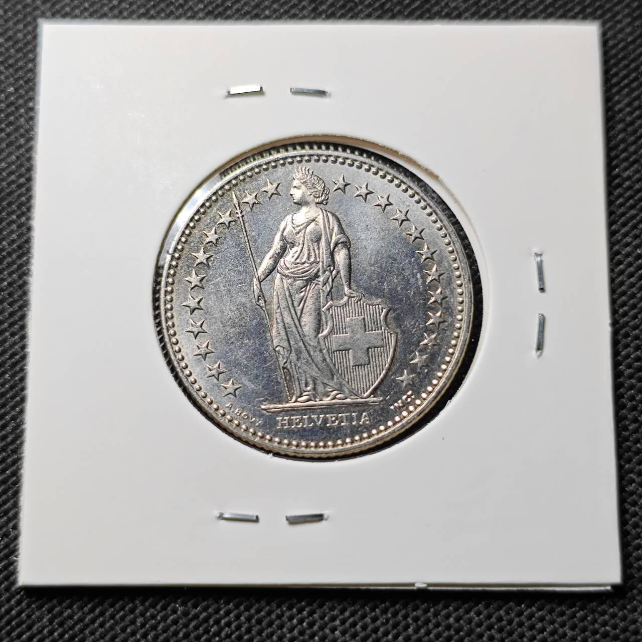 KK钱币收藏小铺  第394期  2月预留时间 周末发货  1999瑞士2法郎