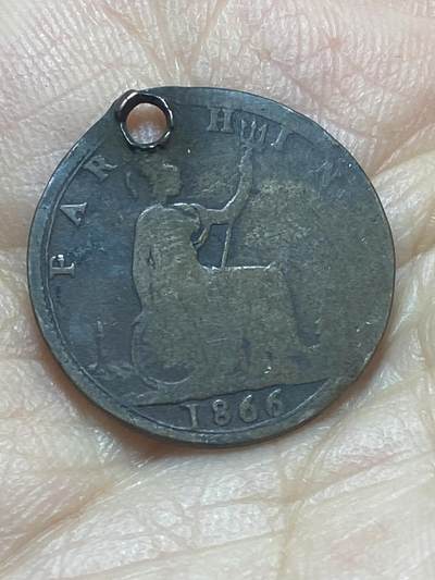 2026年第二十场(总第一百八十九场）外国好品散币场(免佣金) - 打孔–英国🇬🇧1866年1法新(维多利亚女王中年桂冠)