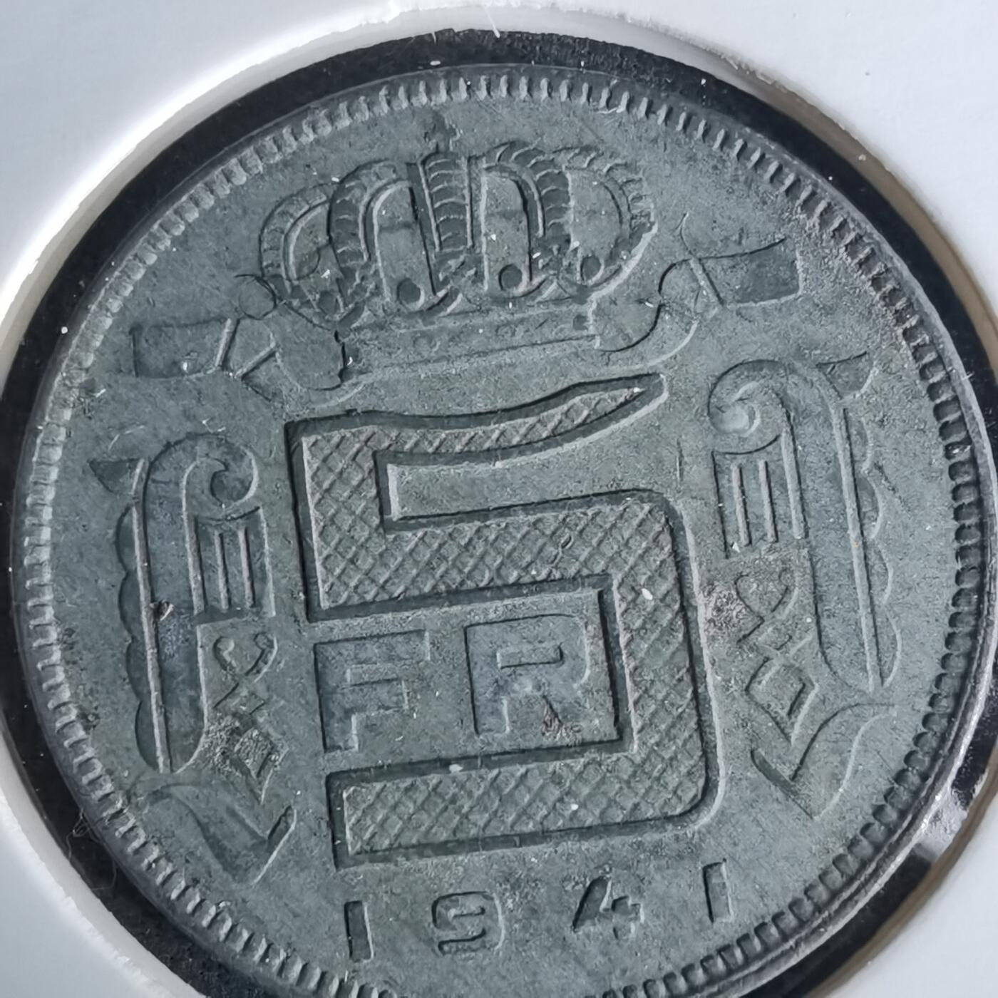 沼泽如烟--第991场 比利时1941年5法郎