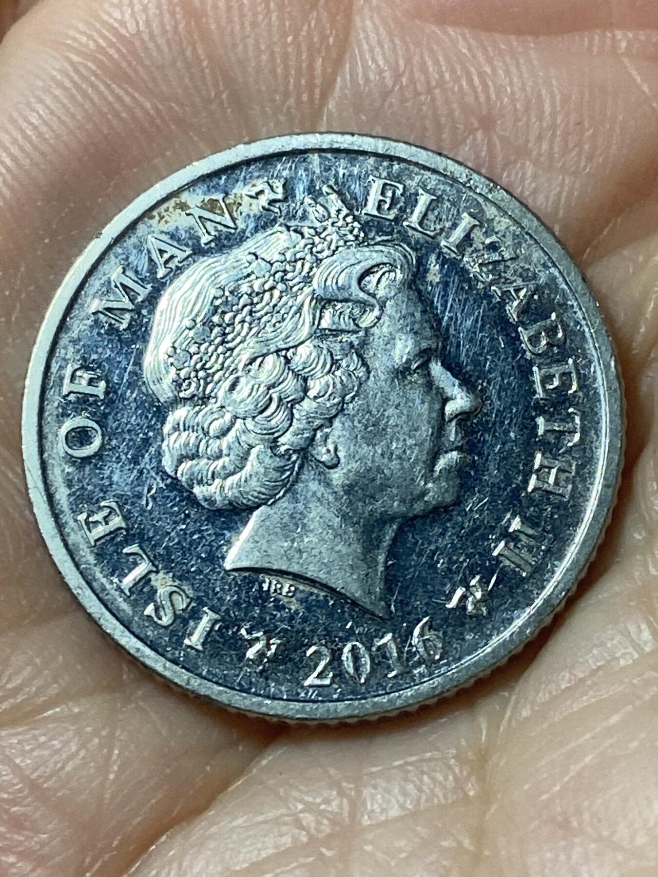 2026年第二十一场(总第一百九十场）外国好品散币场(免佣金) 英属马恩岛🇮🇲2016年10便士(伊丽莎白二世老年第三套，关门年)