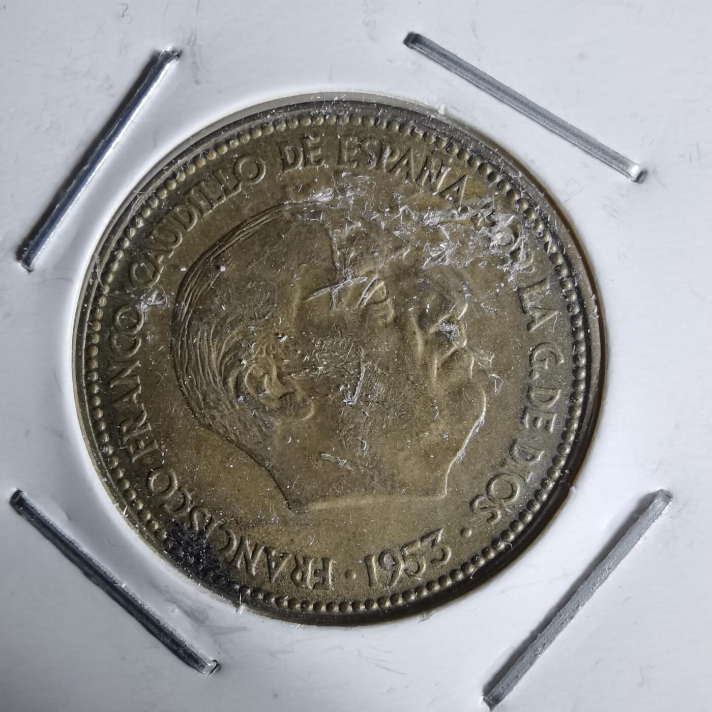 沼泽如烟--第991场 西班牙1953年2.5比塞塔