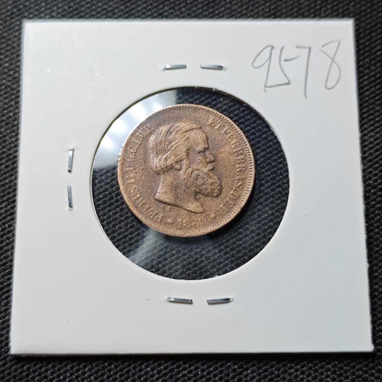 KK钱币收藏小铺  第395期  2月预留时间 周末发货  巴西10分铜币