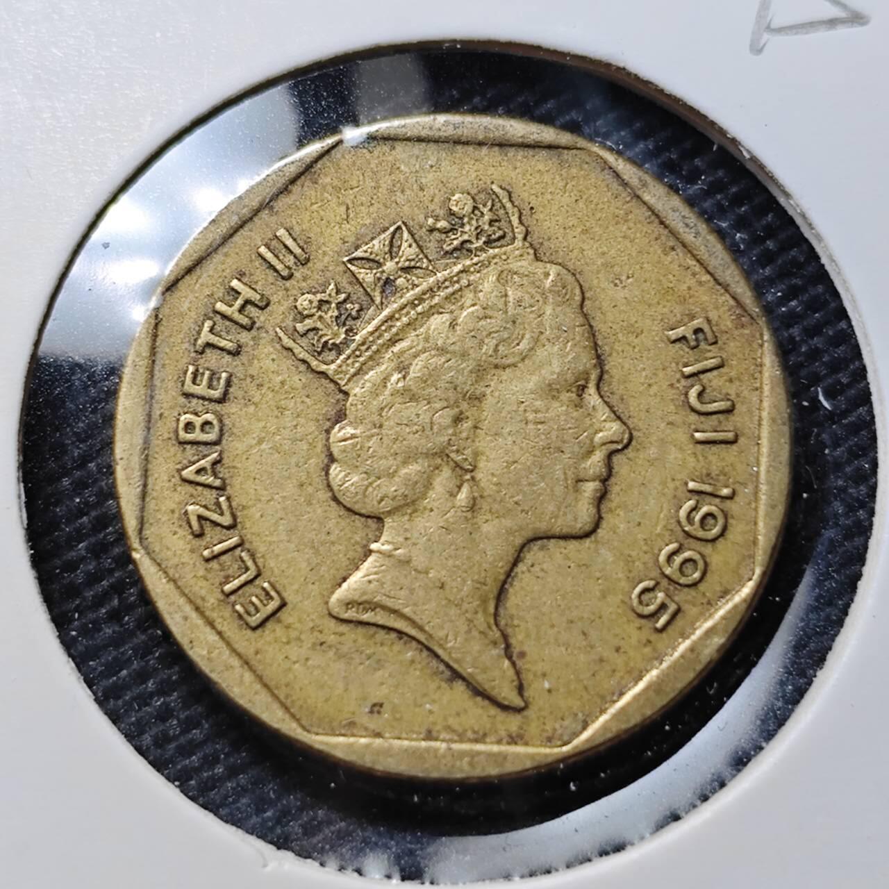 KK钱币收藏小铺  第395期  2月预留时间 周末发货 1995斐济1元 