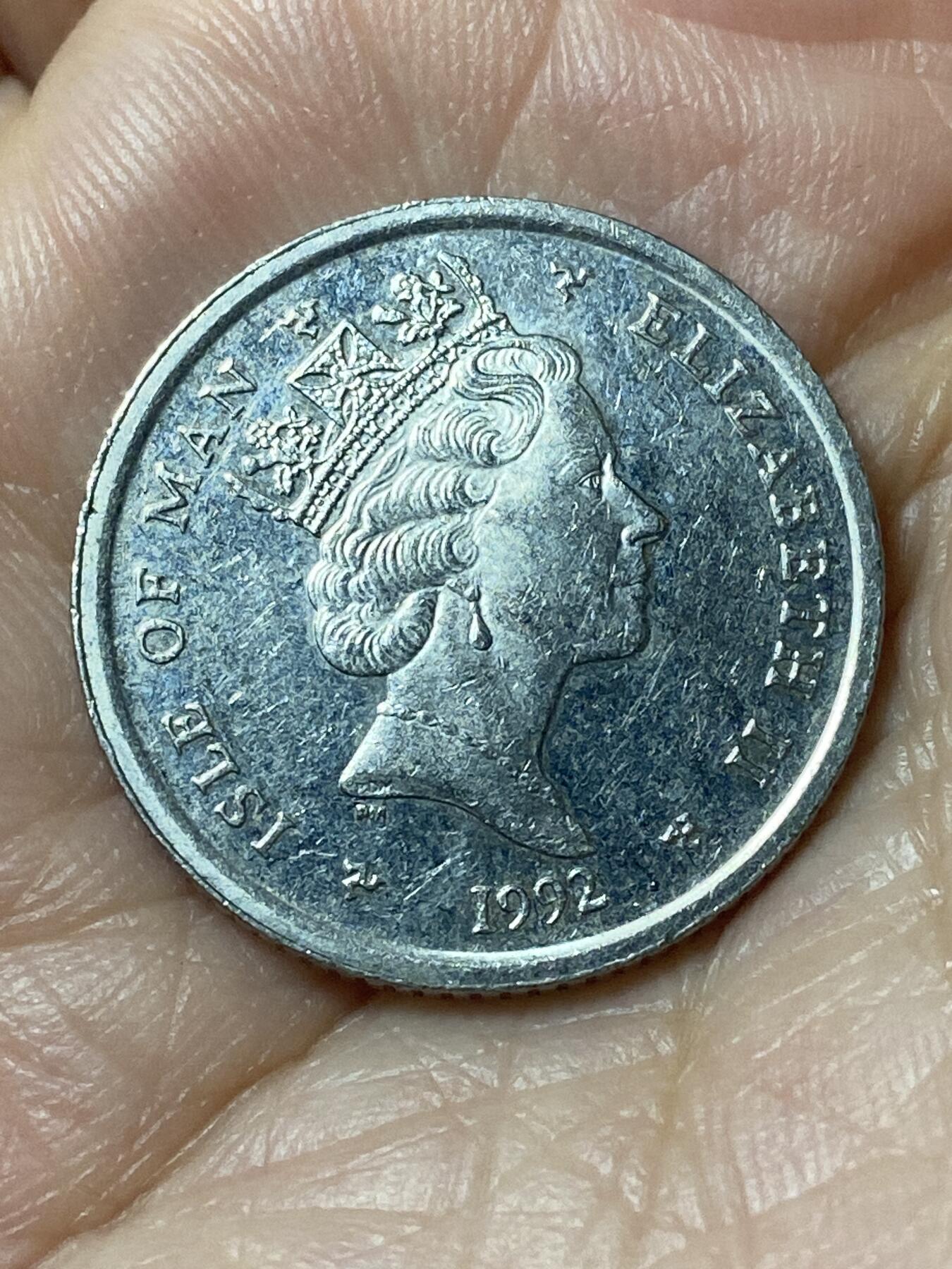 2026年第二十一场(总第一百九十场）外国好品散币场(免佣金) 英属马恩岛🇮🇲1992年10便士(伊丽莎白二世中年高冠第二套第二版)