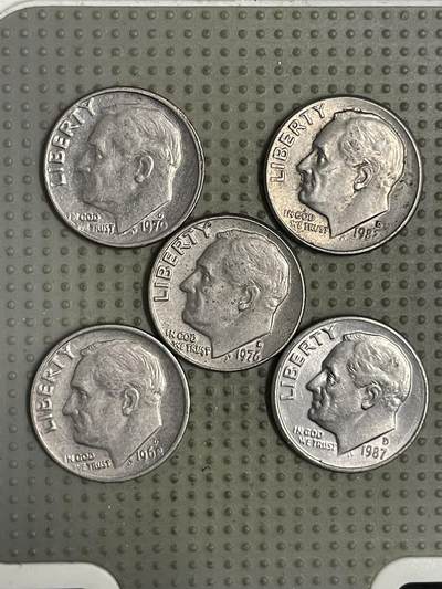 2026年第24场各国散币拍卖（总第174场）年前发货截止到11号 - 美国10美分5枚