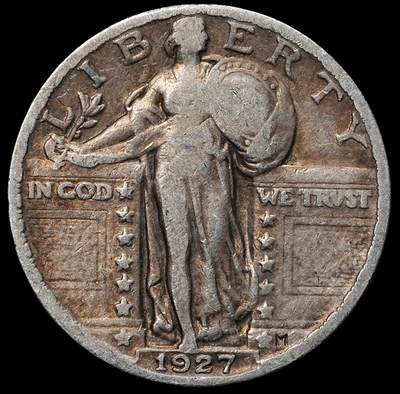 修遠堂世界钱币第104期 - 1927年美国25美分银币