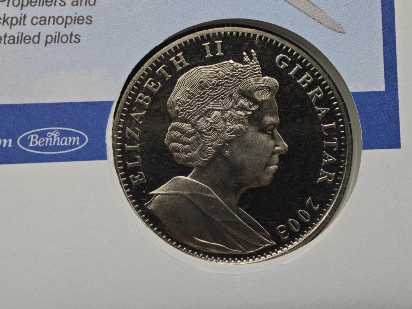  【淘币小摊】限时拍第八百七十拍   克朗币邮币封场    年前最后一场结束全部发出请更换最新收货地址不方便收货的请勿参拍或者顺丰到付 直布罗陀2003年飞机历史百年克朗纪念币邮币封