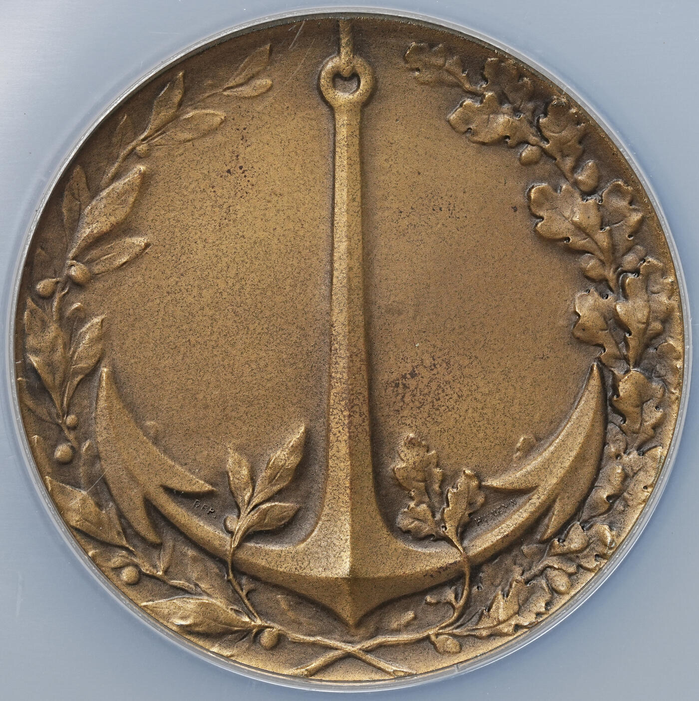 修遠堂世界钱币第104期 NGC MS64BN  法国一战时期纪念赫伯特・基钦纳伯爵大铜章，瑞士著名的纪念章与奖章制作师H. Huguenin（亨利・于格南）雕刻制版