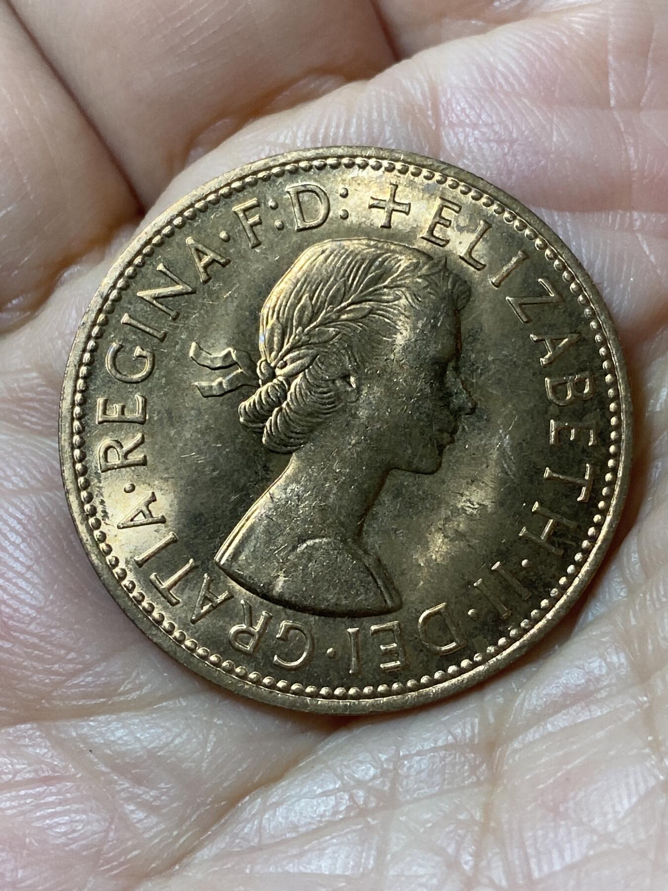 2026年第二十一场(总第一百九十场）外国好品散币场(免佣金) 原光好品–英国🇬🇧1967年1便士(伊丽莎白二世青年桂冠第二版，普制币关门年)