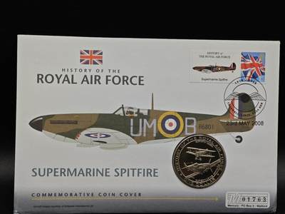  【淘币小摊】限时拍第八百七十拍   克朗币邮币封场    年前最后一场结束全部发出请更换最新收货地址不方便收货的请勿参拍或者顺丰到付 - 瑙鲁2007年英国皇家空军飞机历史1元纪念币邮币封