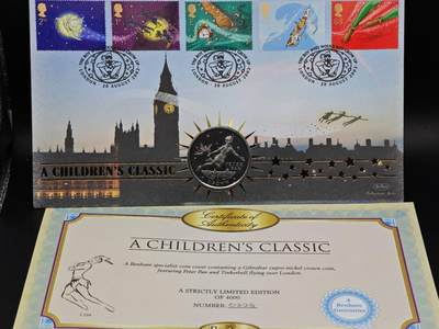  【淘币小摊】限时拍第八百七十拍   克朗币邮币封场    年前最后一场结束全部发出请更换最新收货地址不方便收货的请勿参拍或者顺丰到付 - 直布罗陀2002年彼得潘克朗纪念币邮币封