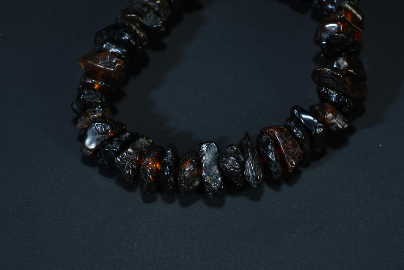 上海都达杂项专场二十六（全场包邮）  天然琥珀碎石手链 附鉴定证书88-100