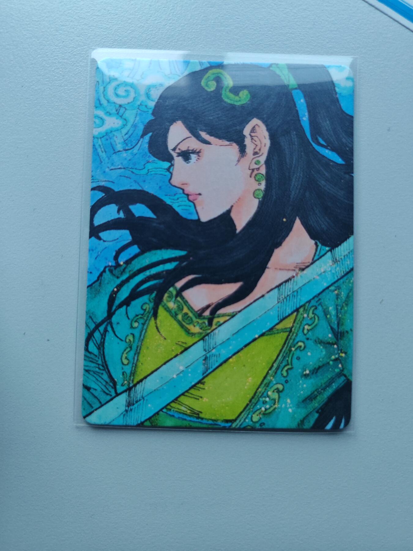 卡牌实验室开始第十三次实验 【094/100编】小花瓣手绘复刻卡 青蛇