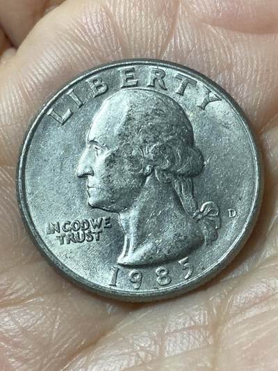 2026年第二十一场(总第一百九十场）外国好品散币场(免佣金) - 美国🇺🇸1985年1/4元(华盛顿1/4元第三版，D标丹佛造)