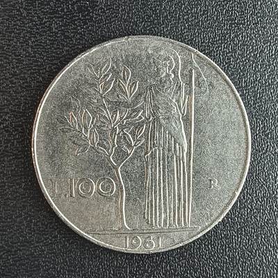 逸泉钱币2026第十二组世界钱币专场春节千件大拍A1614～2574 - 2222 意大利100里拉硬币