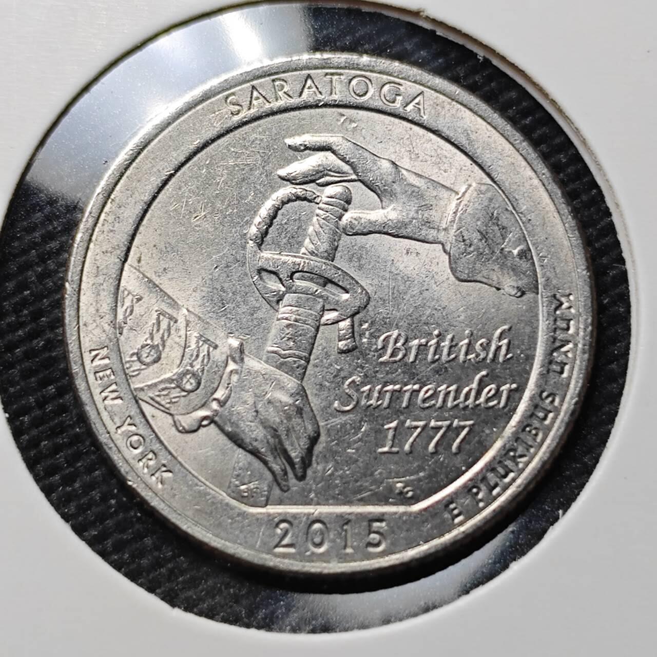 KK钱币收藏小铺  第395期  2月预留时间 周末发货  2015美国25美分纪念币