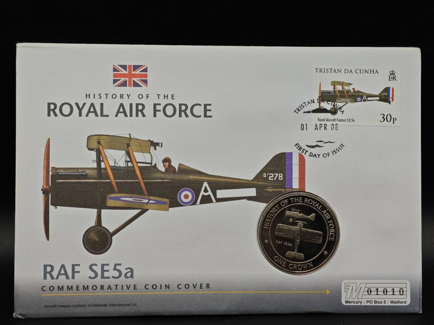  【淘币小摊】限时拍第八百七十拍   克朗币邮币封场    年前最后一场结束全部发出请更换最新收货地址不方便收货的请勿参拍或者顺丰到付 直布罗陀2008年英国皇家空军飞机历史克朗纪念币邮币封