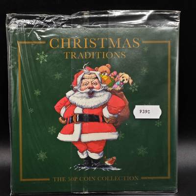  【淘币小摊】限时拍第八百七十拍   克朗币邮币封场    年前最后一场结束全部发出请更换最新收货地址不方便收货的请勿参拍或者顺丰到付 - 根西岛2021年圣诞节50便士纪念币5枚套卡册