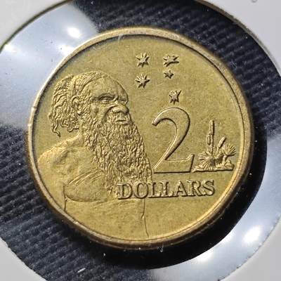 KK钱币收藏小铺  第395期  2月预留时间 周末发货 - 1992澳大利亚土著人2元 