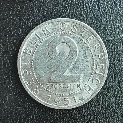 逸泉钱币2026第十二组世界钱币专场春节千件大拍A1614～2574 - 2416 奥地利2格罗申