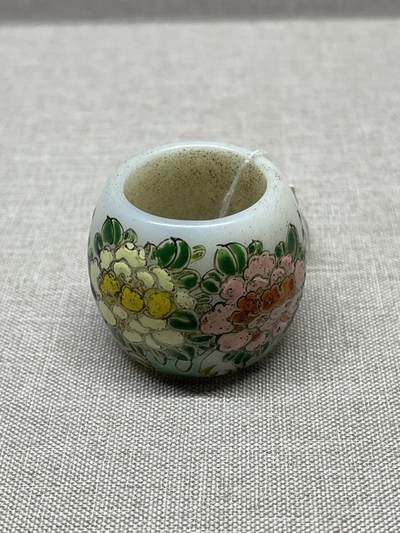 杂项 - 料器手绘花鸟扳指