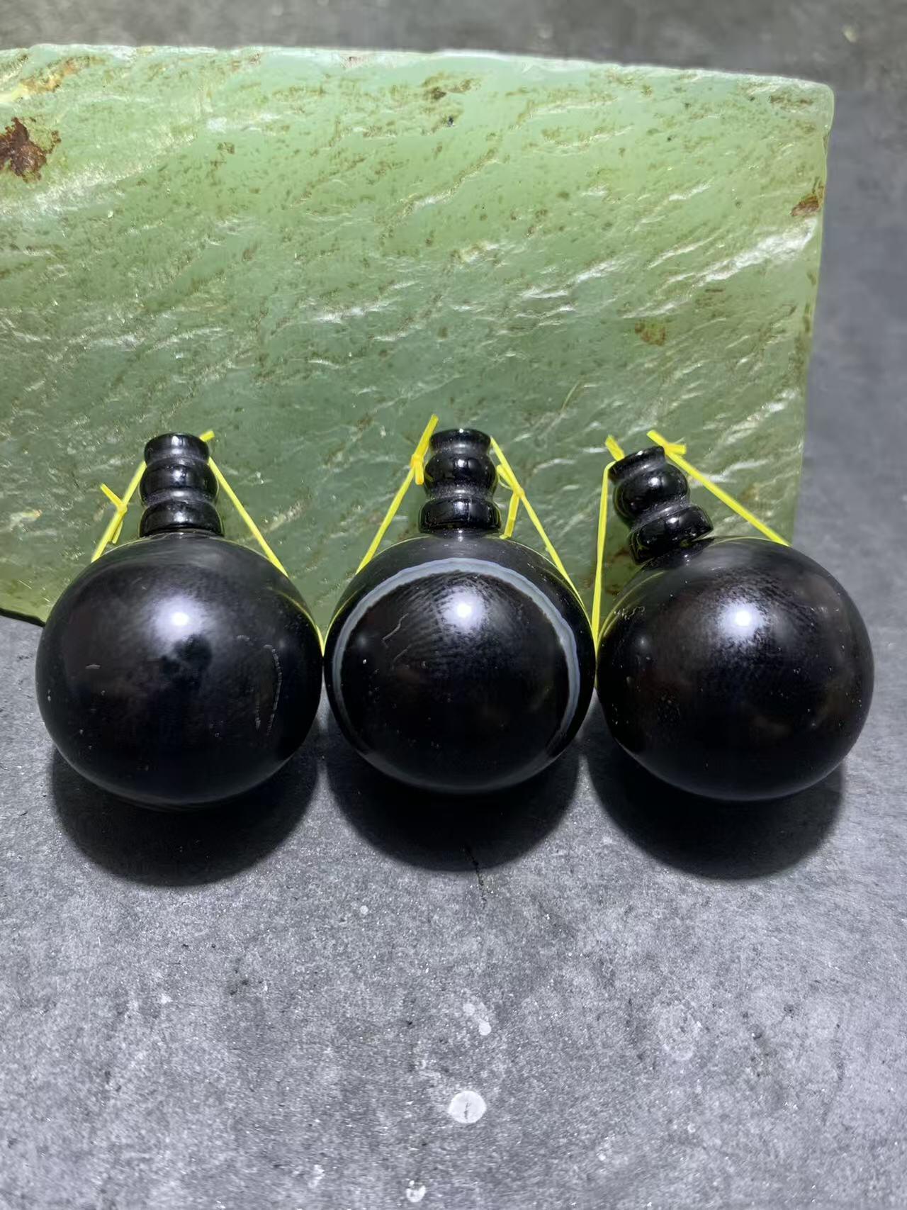 通货药师玛瑙通货佛头三通3颗