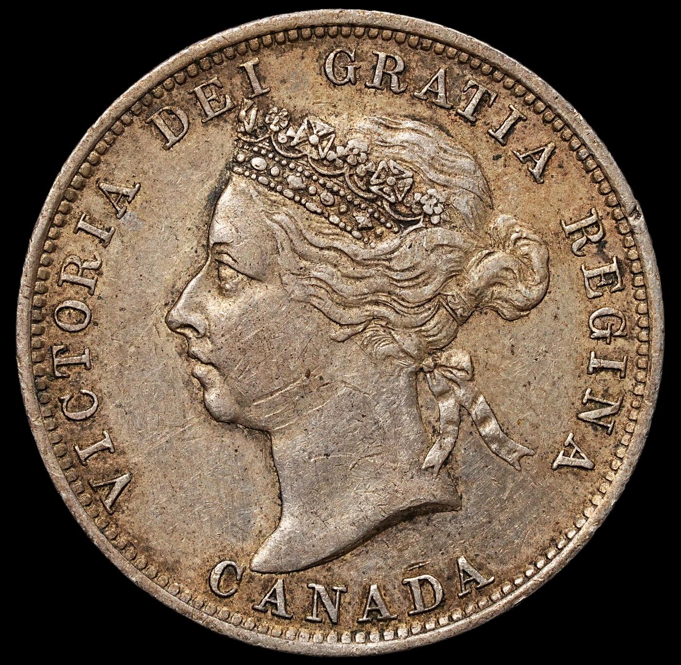 修遠堂世界钱币第104期 1901年加拿大25分银币5.81g，925银，稀少的年份，书价XF品220美金