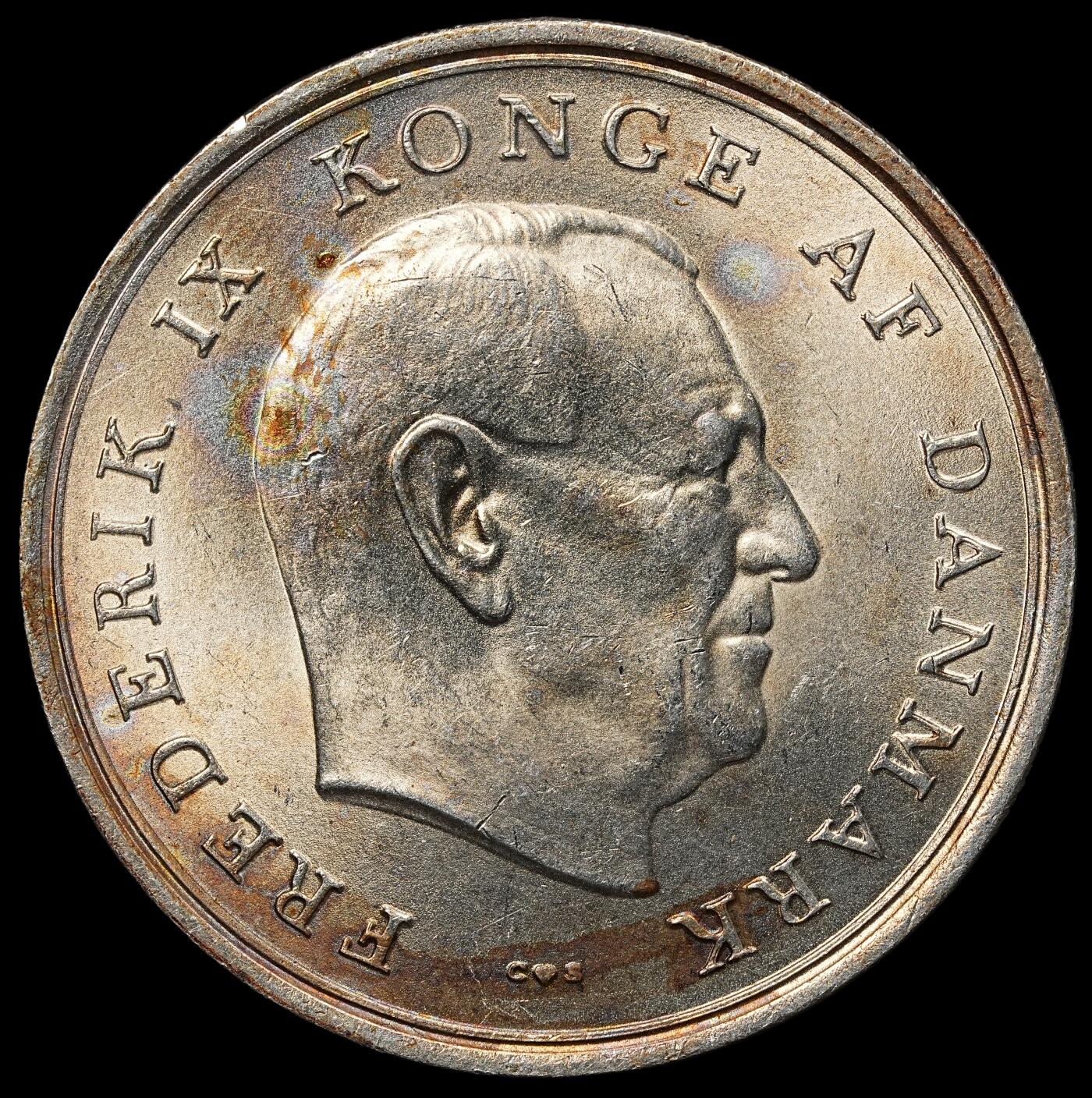 修遠堂世界钱币第104期 1967年丹麦玛格丽特公主结婚纪念10克朗银币 20.40g，含银80%