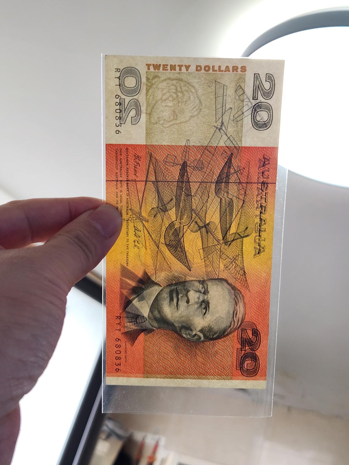 2月8号晚上8点 外国纸币自动截拍第21场 澳大利亚20新品