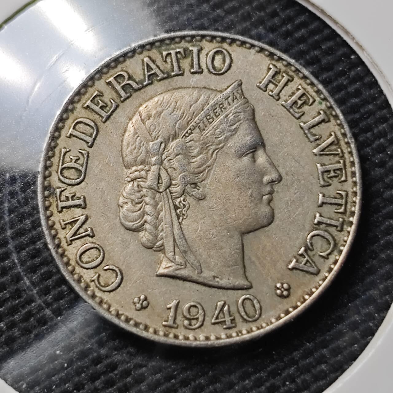 KK钱币收藏小铺  第395期  2月预留时间 周末发货 1940瑞士10分 