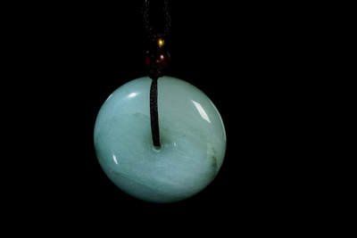 上海都达杂项专场三十四【年后发货全场包邮】  石英岩玉平安扣挂件 附鉴定证书88-90