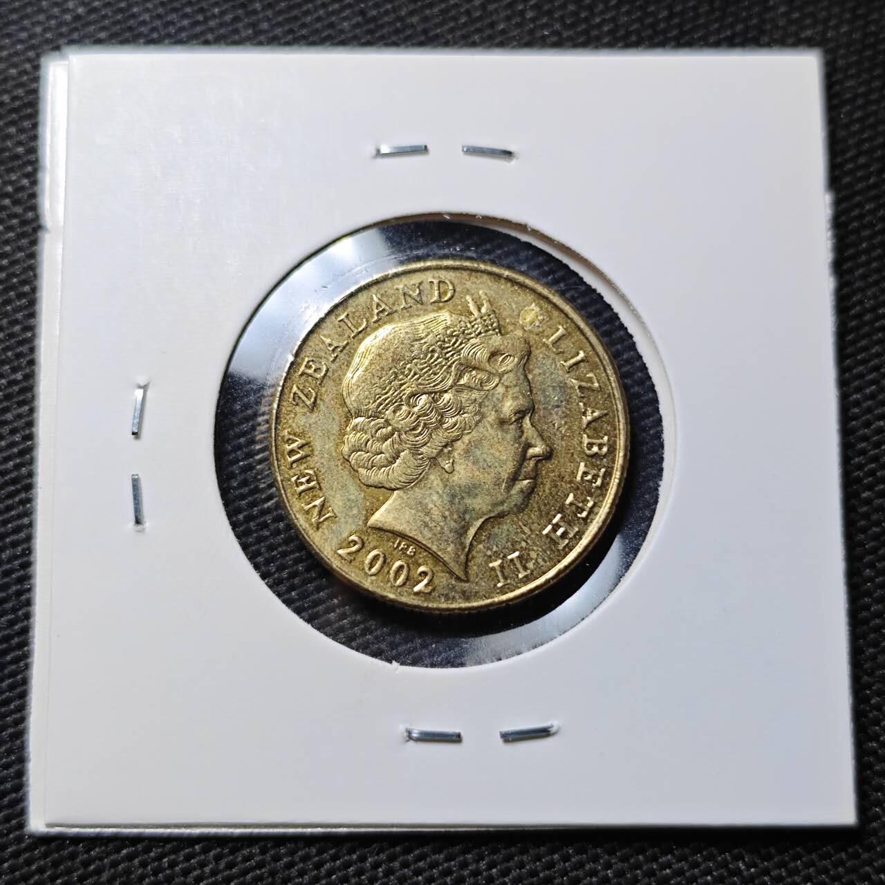 KK钱币收藏小铺  第395期  2月预留时间 周末发货 2002新西兰1元 