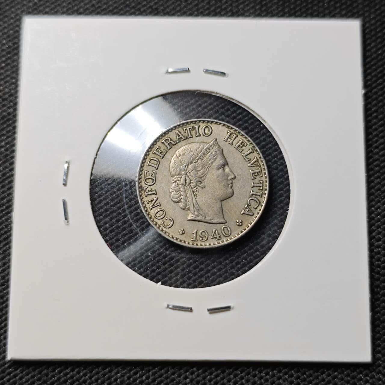 KK钱币收藏小铺  第395期  2月预留时间 周末发货 1940瑞士10分 