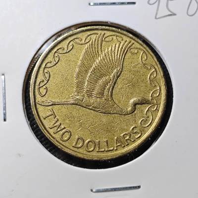 KK钱币收藏小铺  第395期  2月预留时间 周末发货 - 1990新西兰2元 