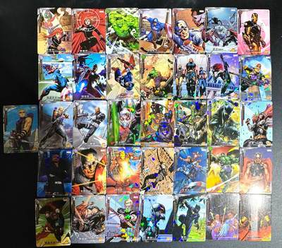 NO.24 好又多金牌大场，年前最后一期，全场中拍有礼！每周一站式配齐，方便凑单！（周6晚9点截拍，卖家送拍0抽成！ - 【套卡】漫威套卡 36张全 碎花闪